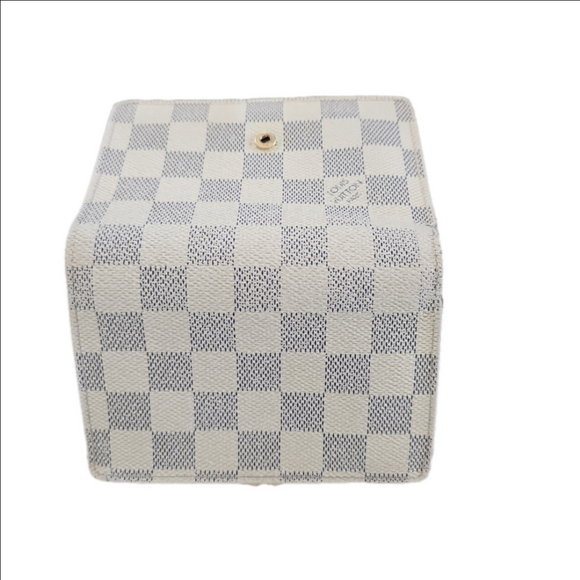 Louis Vuitton Damier Azur Snap Wallet Kisslock Canvas Authentic - Picture 4 of 10